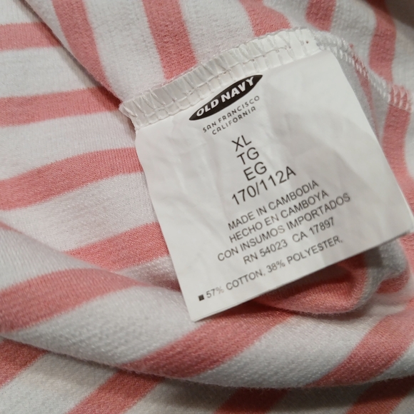 Old Navy Striped Midi Dress - Pink and White - Picture 3 of 7